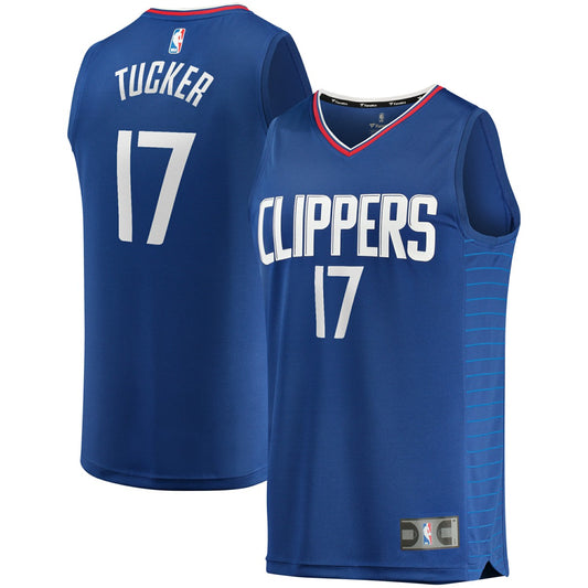 PJ Tucker LA Clippers Fast Break Player Jersey - Icon Edition - Royal | NBA Jerseys