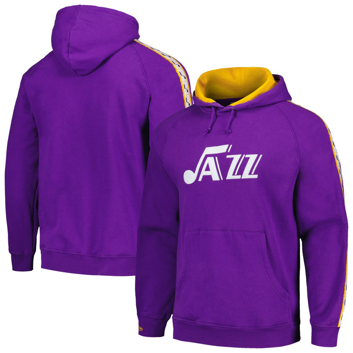 Mitchell & Ness - Utah Jazz Hardwood Classics Nights Raglan Pullover Hoodie - Purple