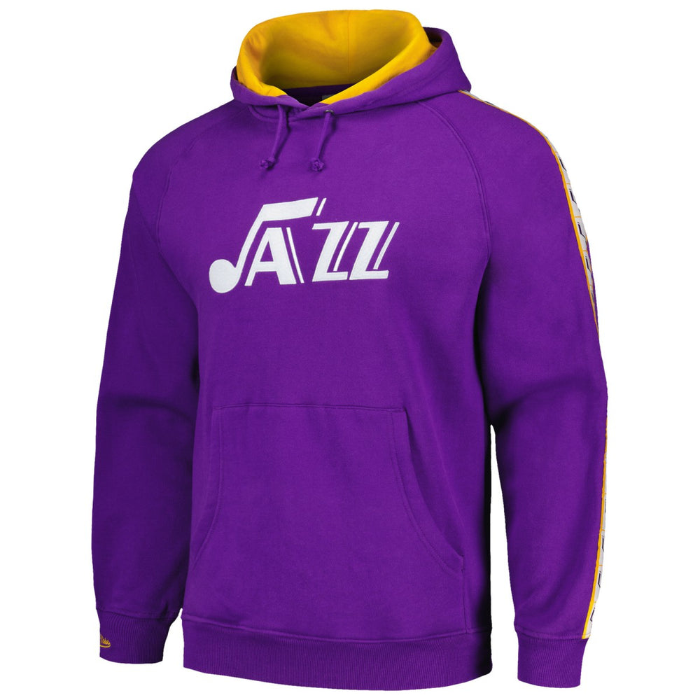 Mitchell & Ness - Utah Jazz Hardwood Classics Nights Raglan Pullover Hoodie - Purple