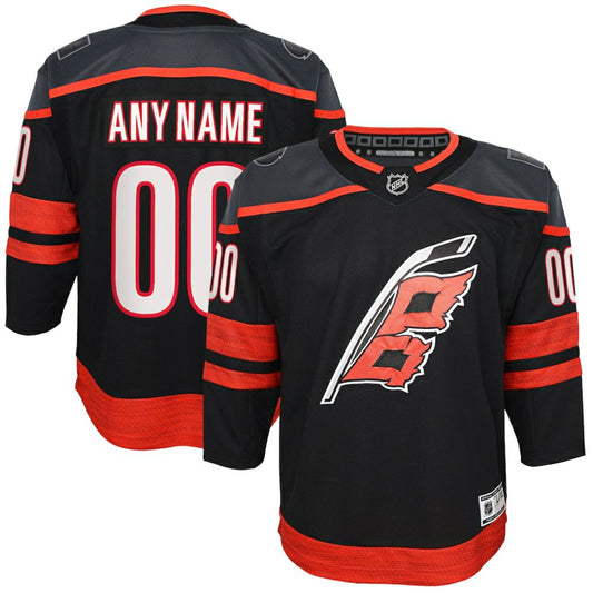 Carolina Hurricanes Youth Home Premier Custom Jersey - Black | NHL Jerseys