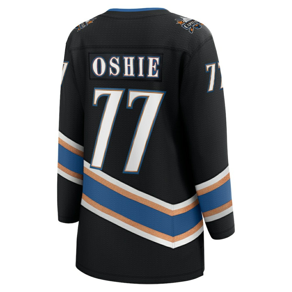 TJ Oshie Washington Capitals Fanatics Women's 50th Anniversary Breakaway Jersey - Black | NHL Jerseys