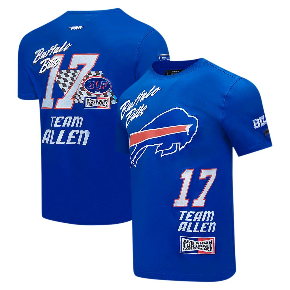 Josh Allen Buffalo Bills Pro Standard Fast Lane Name & Number Player T-Shirt Royal - NFL