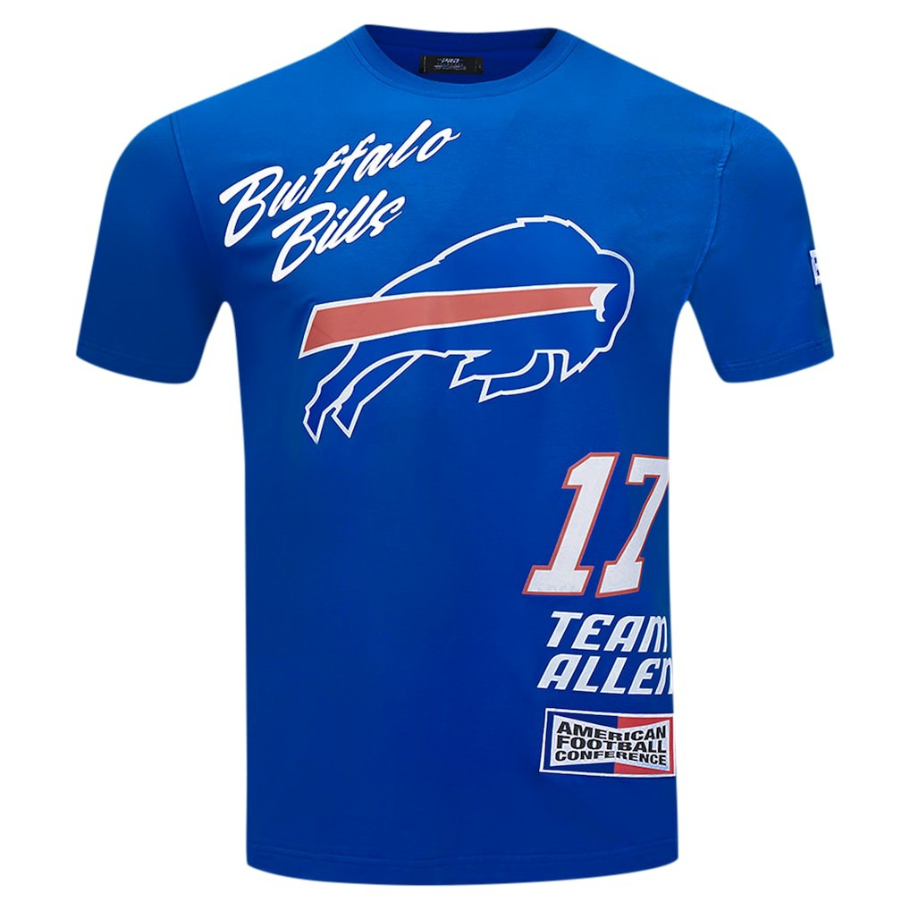 Josh Allen Buffalo Bills Pro Standard Fast Lane Name & Number Player T-Shirt Royal - NFL