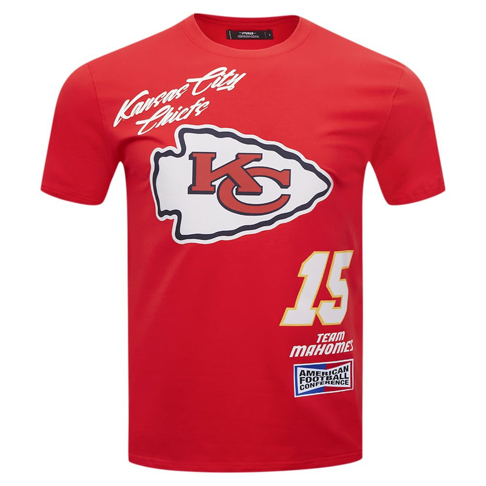 Patrick Mahomes Kansas City Chiefs Pro Standard Fast Lane Name & Number Player T-Shirt Red - NFL