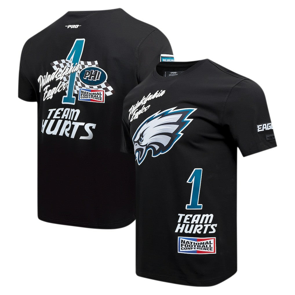 Jalen Hurts Philadelphia Eagles Pro Standard Fast Lane Name & Number Player T-Shirt Black - NFL