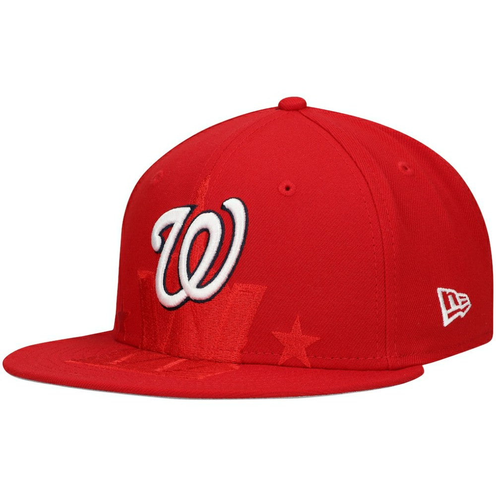 Washington Nationals New Era Shadow Logo 59FIFTY Fitted Hat Lifestyle