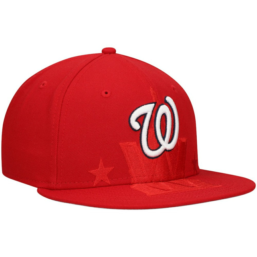 Washington Nationals New Era Shadow Logo 59FIFTY Fitted Hat Lifestyle
