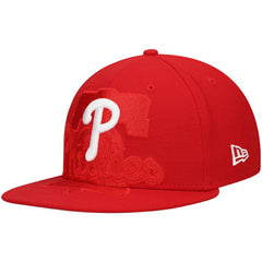 Philadelphia Phillies New Era Shadow Logo 59FIFTY Fitted Hat Clearance