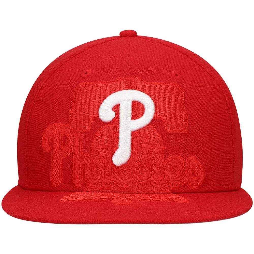 Philadelphia Phillies New Era Shadow Logo 59FIFTY Fitted Hat Clearance