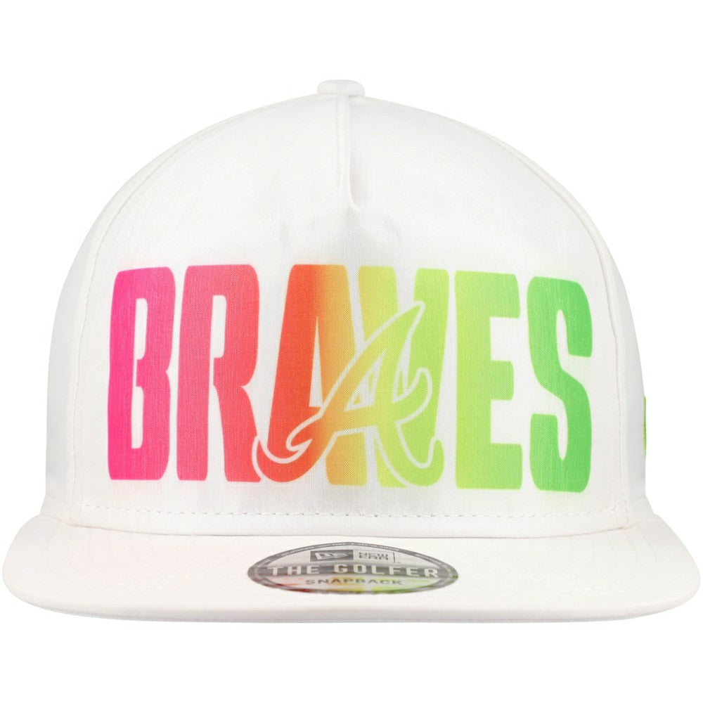 Atlanta Braves New Era Spring Spectrum Golfer Snapback Hat Sale