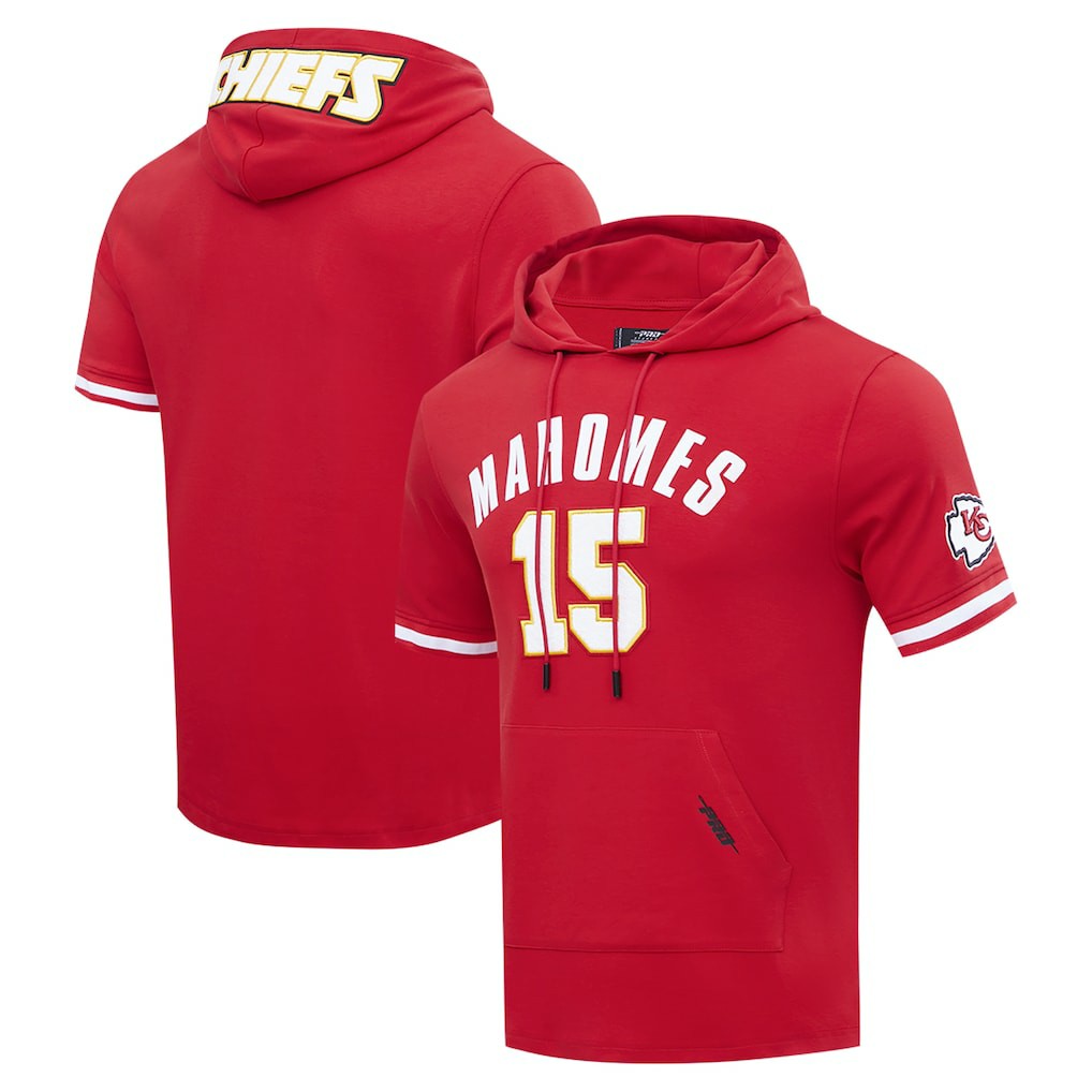 Patrick Mahomes Kansas City Chiefs Pro Standard Player Name & Number Hoodie T-Shirt Red - NFL