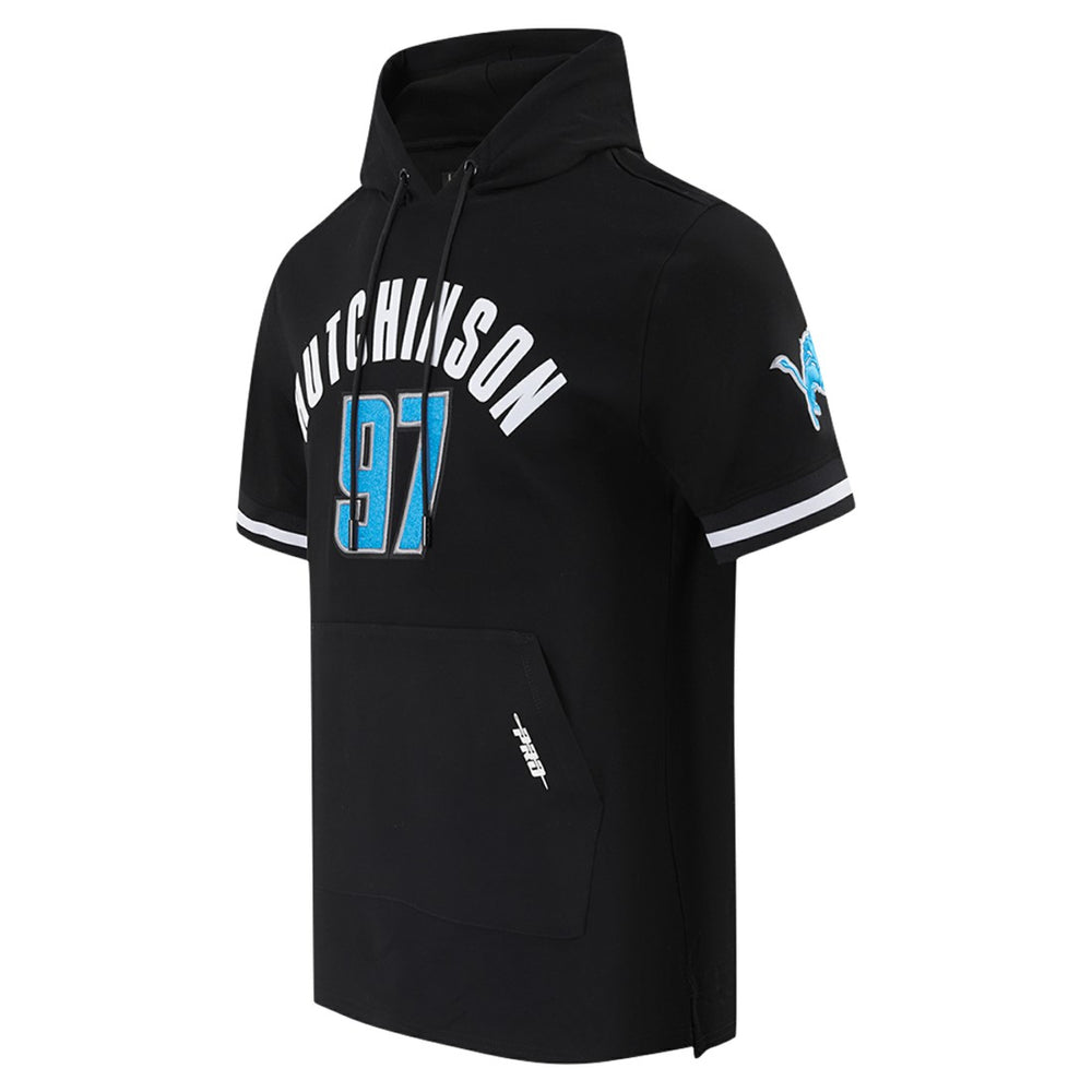 Aidan Hutchinson Detroit Lions Pro Standard Player Name & Number Hoodie T-Shirt Black - NFL