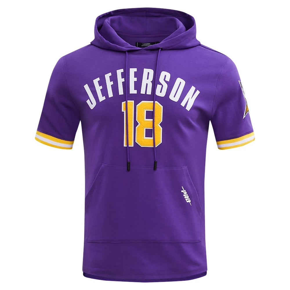Justin Jefferson Minnesota Vikings Pro Standard Player Name & Number Hoodie T-Shirt Purple - NFL