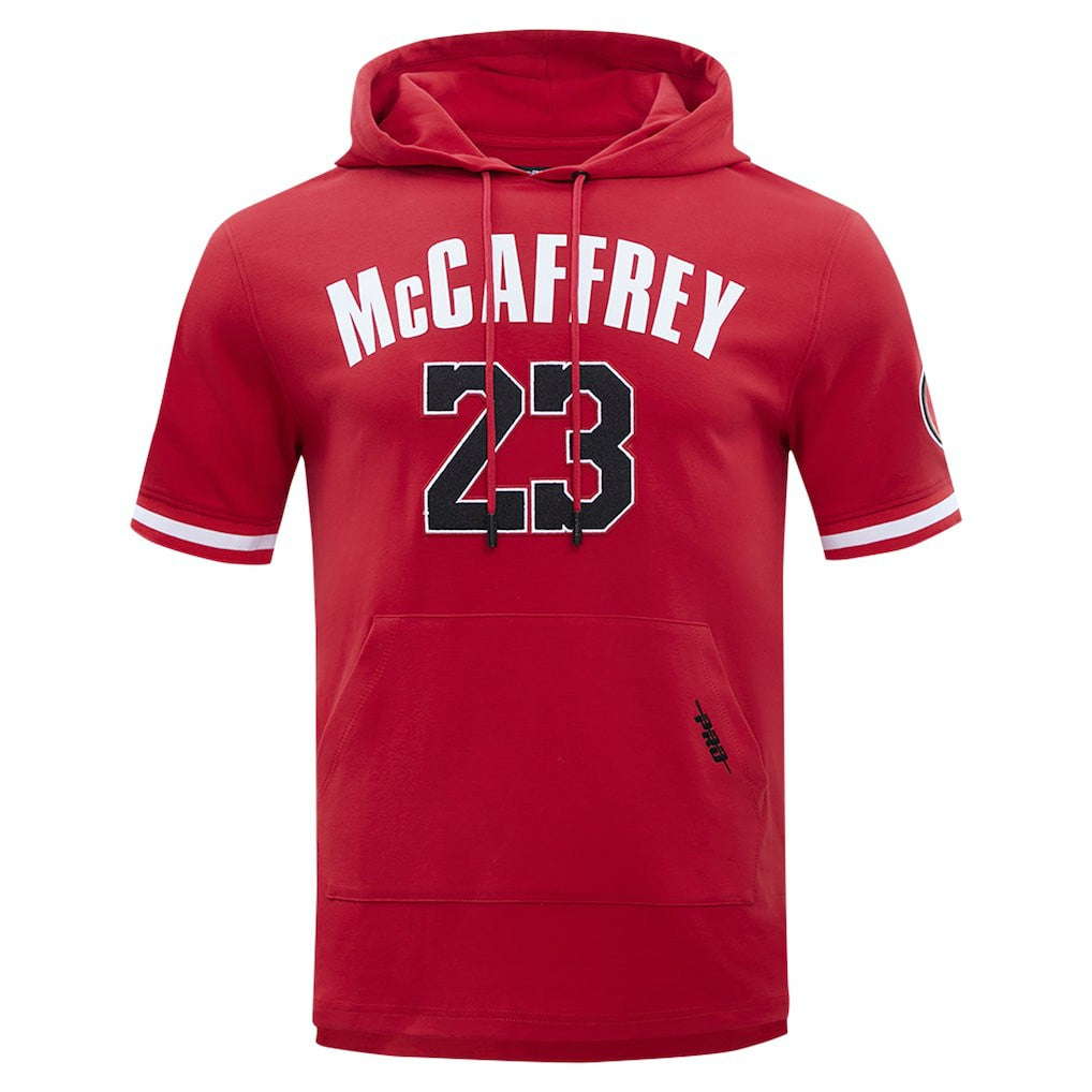 Christian McCaffrey San Francisco 49ers Pro Standard Player Name & Number Hoodie T-Shirt Scarlet - NFL