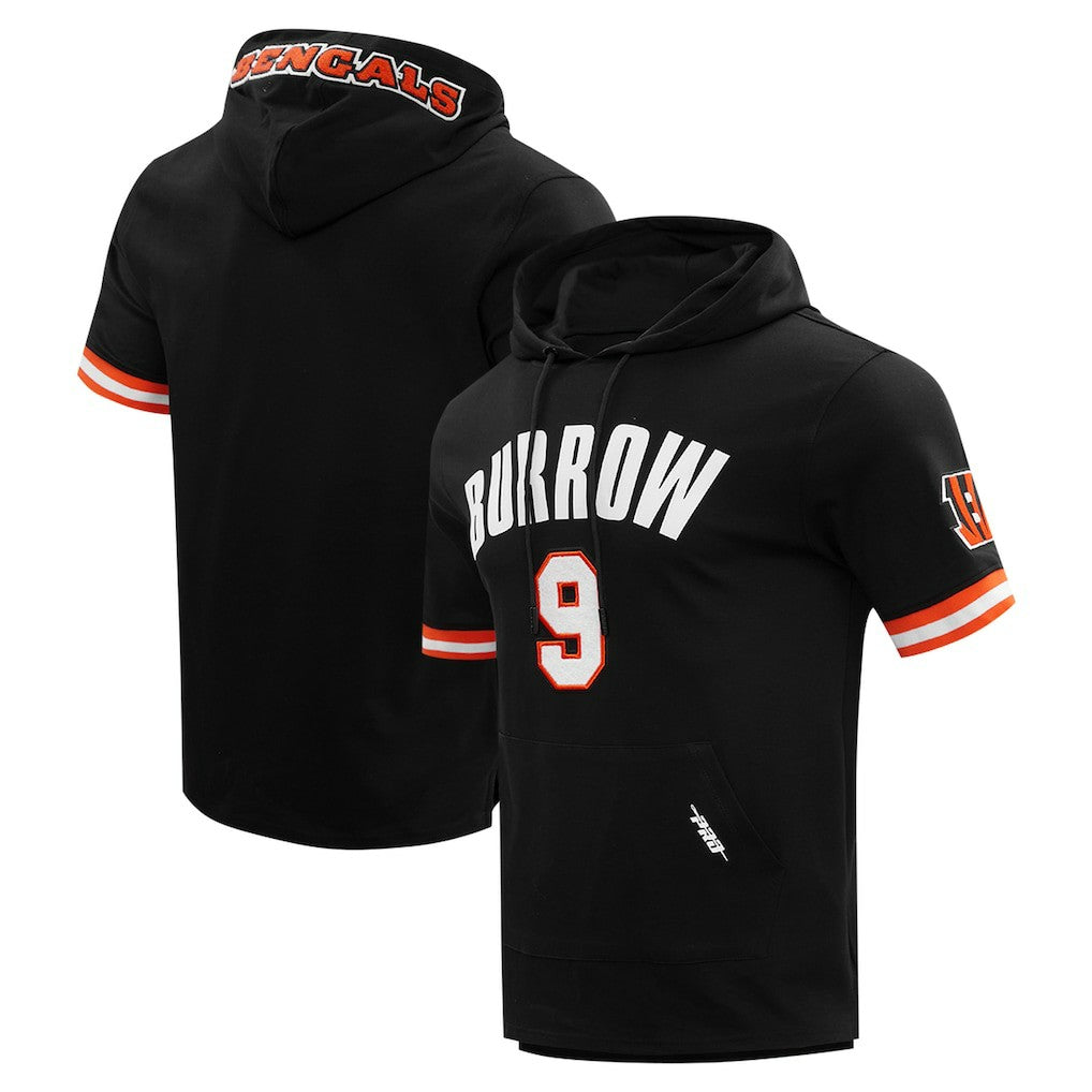 Joe Burrow Cincinnati Bengals Pro Standard Player Name & Number Hoodie T-Shirt Black - NFL