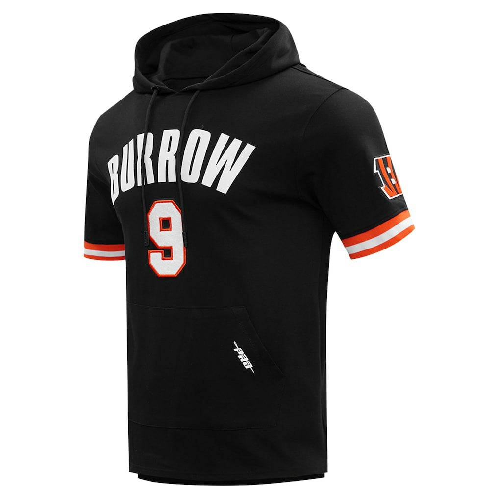 Joe Burrow Cincinnati Bengals Pro Standard Player Name & Number Hoodie T-Shirt Black - NFL