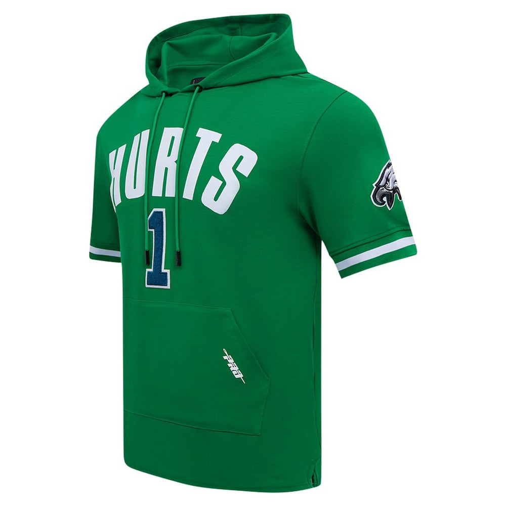 Jalen Hurts Philadelphia Eagles Pro Standard Player Name & Number Hoodie T-Shirt Kelly Green - NFL