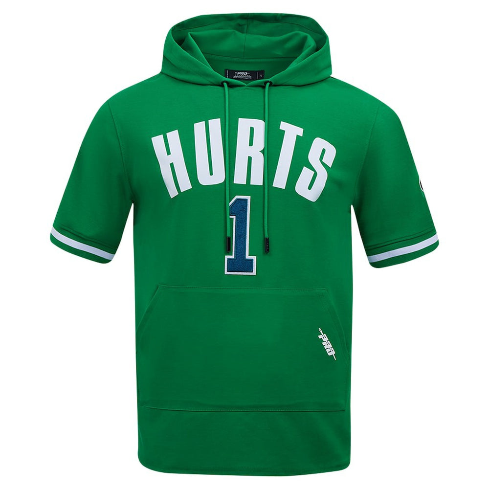 Jalen Hurts Philadelphia Eagles Pro Standard Player Name & Number Hoodie T-Shirt Kelly Green - NFL