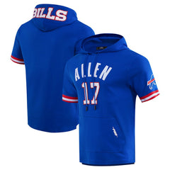 Josh Allen Buffalo Bills Pro Standard Player Name & Number Hoodie T-Shirt Royal - NFL