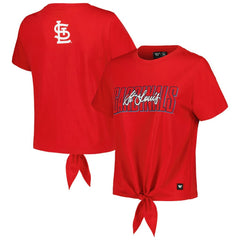 St. Louis Cardinals The Wild Collective Women's Twist Front T-Shirt Online
