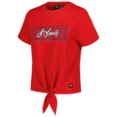 St. Louis Cardinals The Wild Collective Women's Twist Front T-Shirt Online