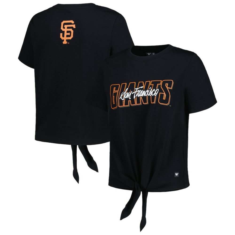 San Francisco Giants The Wild Collective Women's Twist Front T-Shirt Online