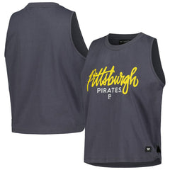 Pittsburgh Pirates The Wild Collective Women's Side Knot Tank Top Sale