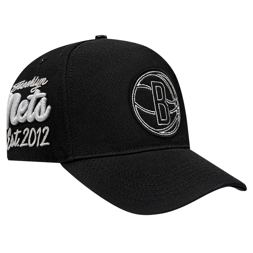 NBA - Brooklyn Nets Pro Standard Paint the City Pinch Front Snapback Hat - Black