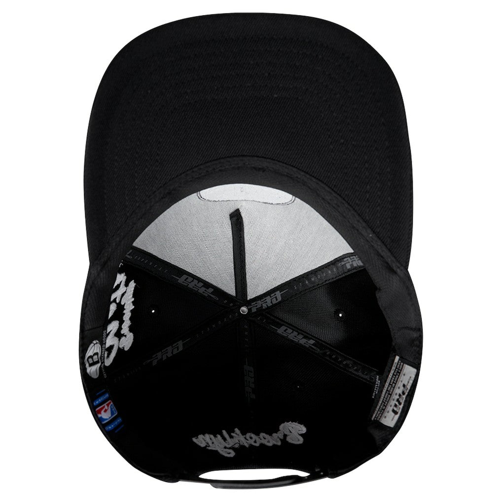 NBA - Brooklyn Nets Pro Standard Paint the City Pinch Front Snapback Hat - Black