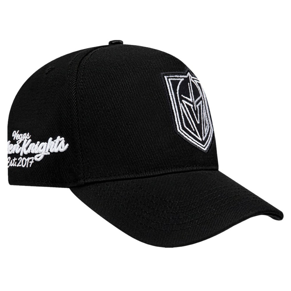 Vegas Golden Knights Pro Standard Paint the City Pinch Front Snapback Hat Black