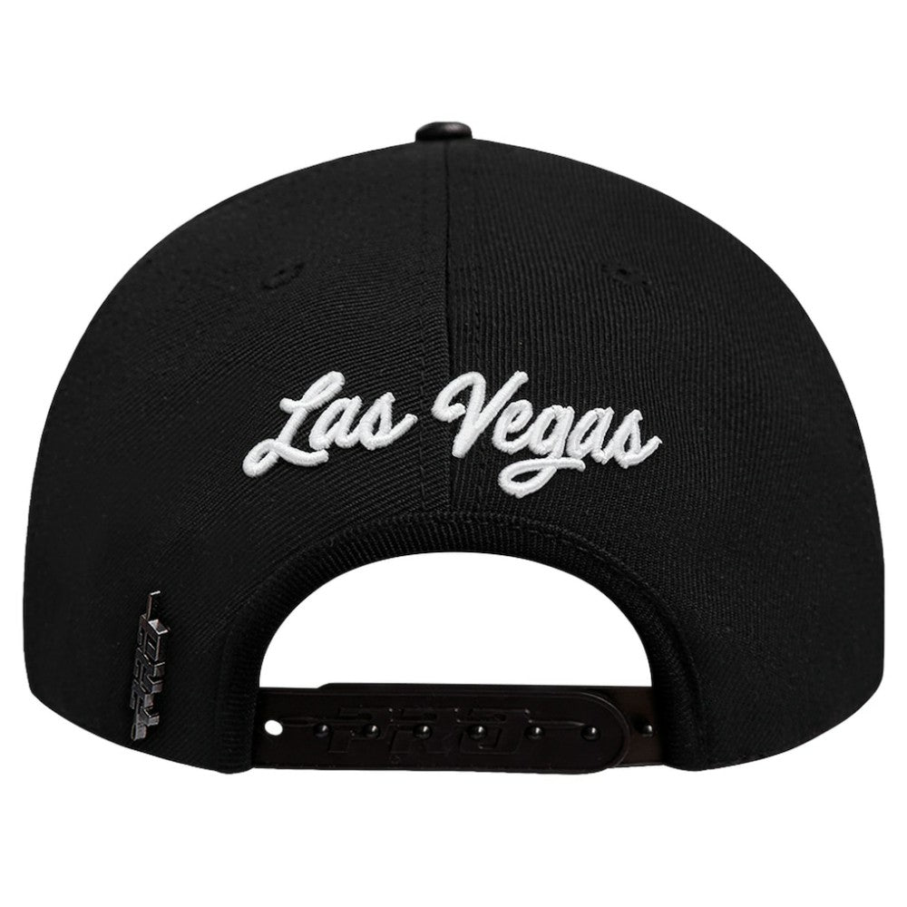 Vegas Golden Knights Pro Standard Paint the City Pinch Front Snapback Hat Black