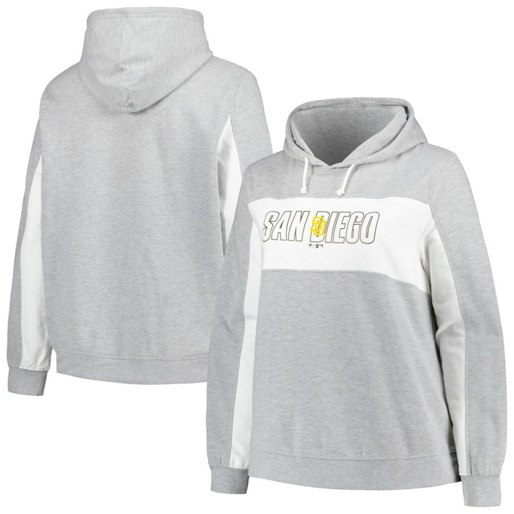 Profile San Diego Padres Women's Plus Size Pullover Hoodie On Sale