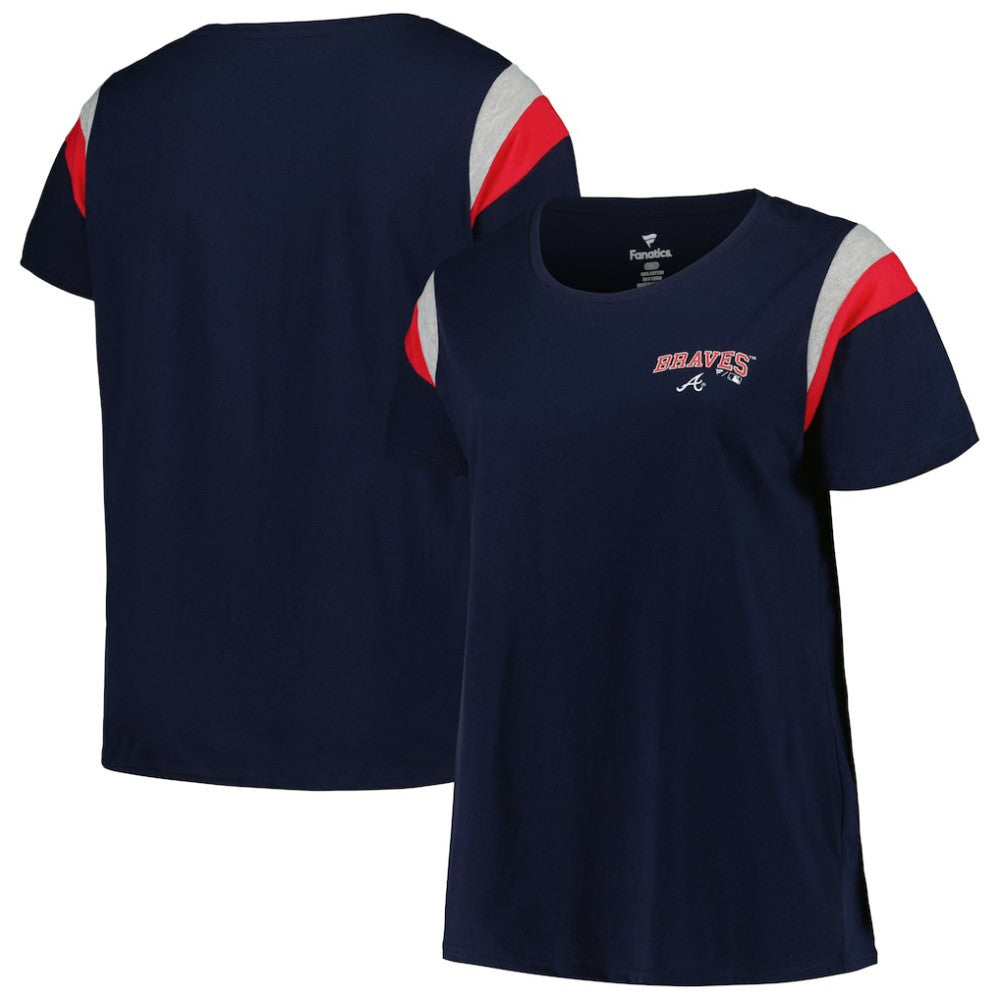 Atlanta Braves Profile Women's Plus Size Scoop Neck T-Shirt for sale