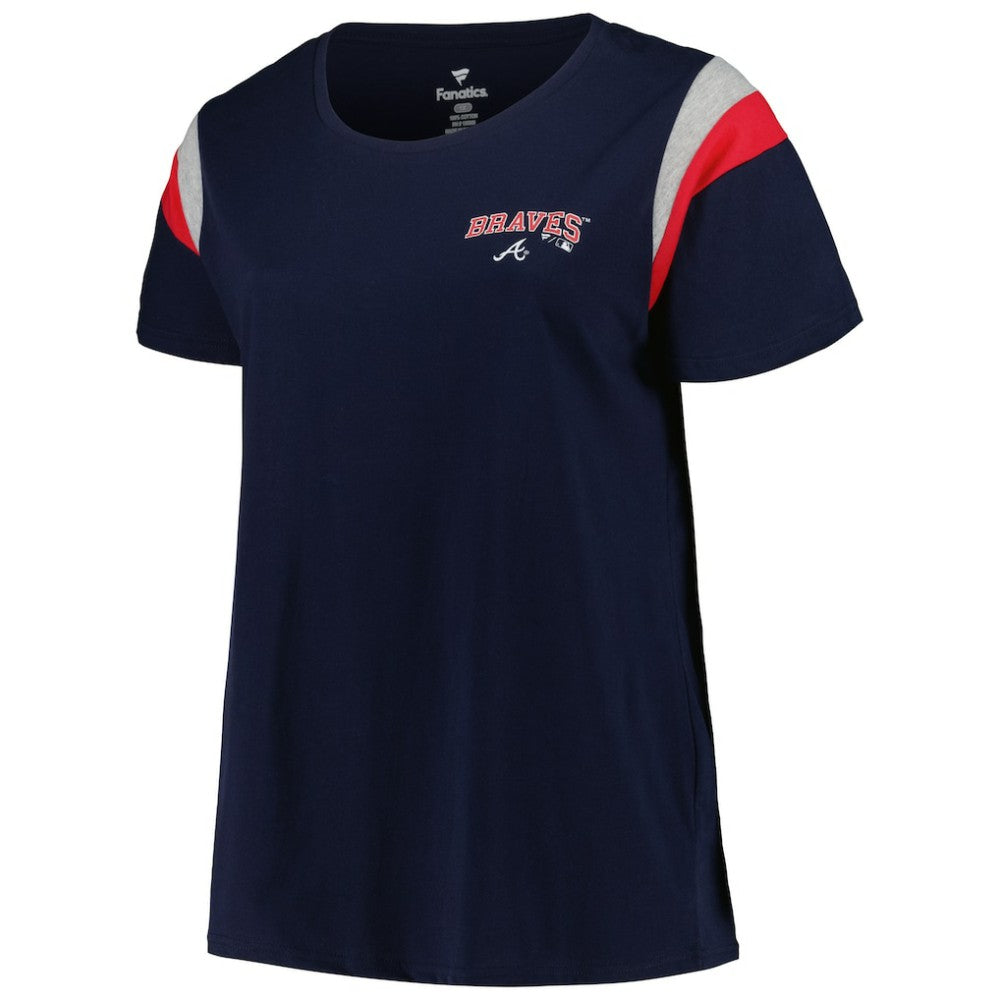 Atlanta Braves Profile Women's Plus Size Scoop Neck T-Shirt for sale
