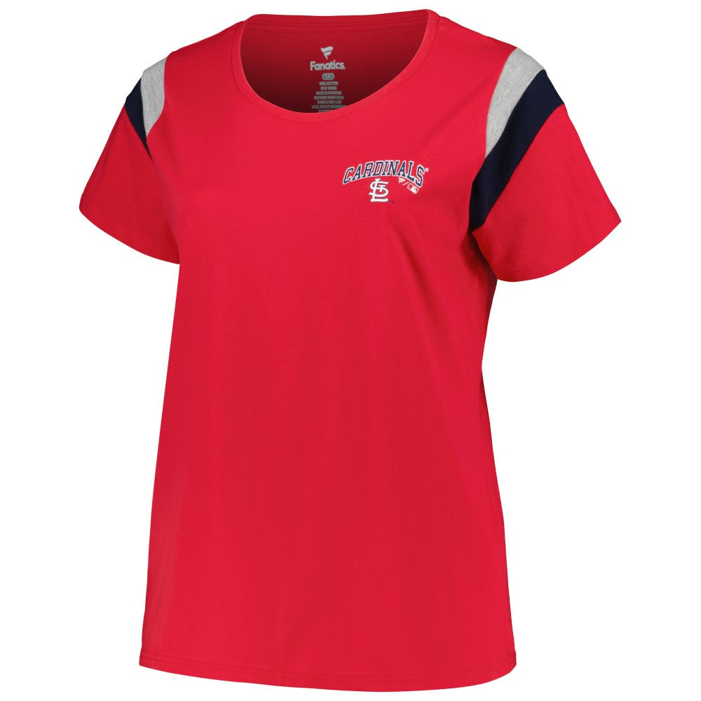 St. Louis Cardinals Profile Women's Plus Size Scoop Neck T-Shirt On Sale