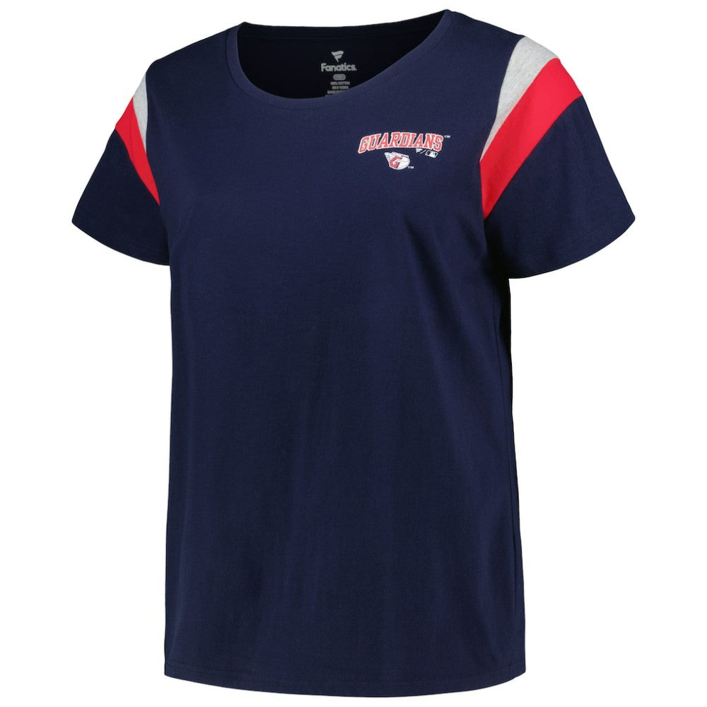 Cleveland Guardians Profile Women's Plus Size Scoop Neck T-Shirt On Sale