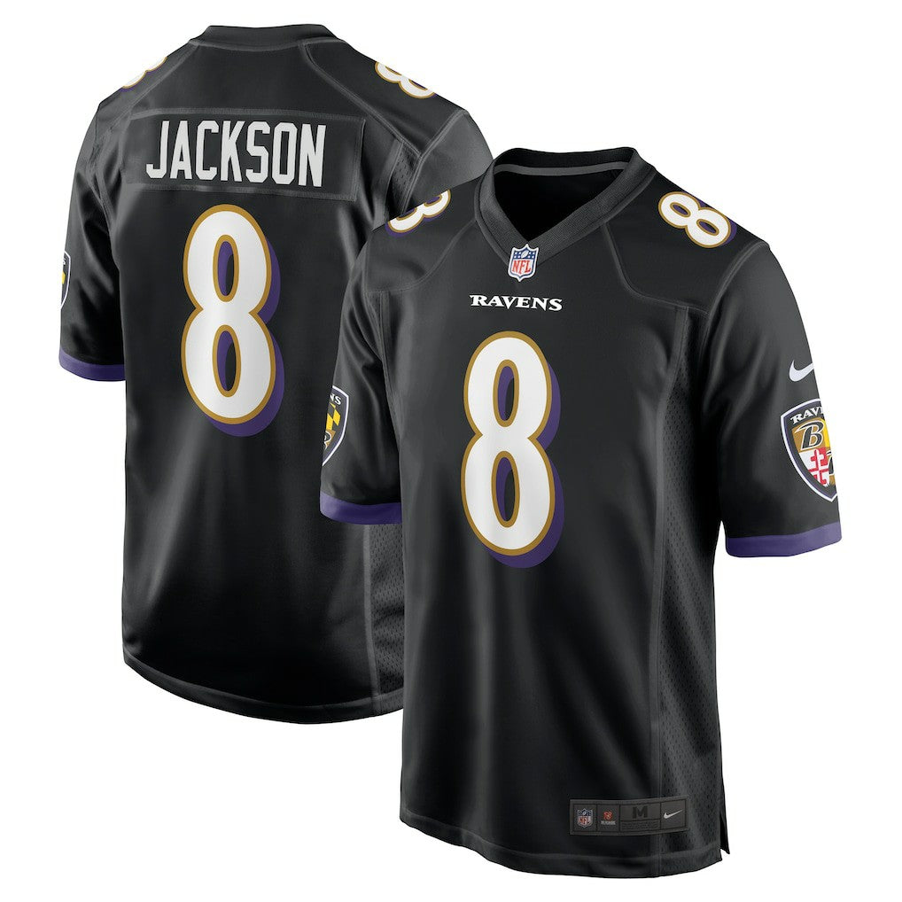 Lamar Jackson Baltimore Ravens Alternate Game Jersey - Black | NFL Jerseys