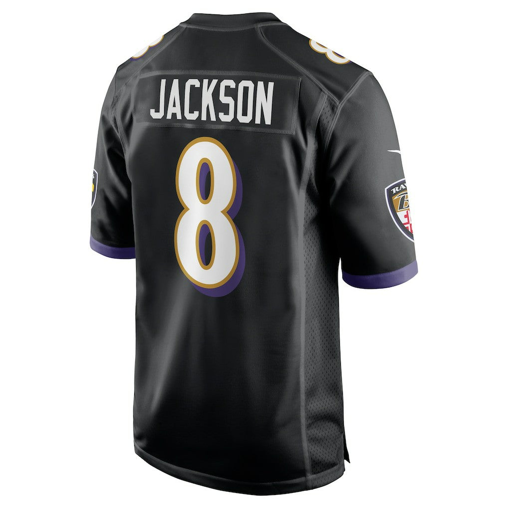 Lamar Jackson Baltimore Ravens Alternate Game Jersey - Black | NFL Jerseys