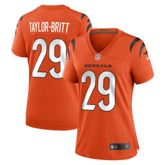 Cam Taylor-Britt Cincinnati Bengals Women's Alternate Game Jersey Orange - Nike