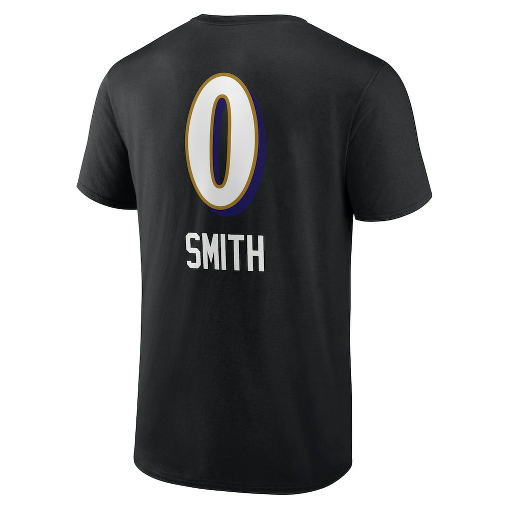 Roquan Smith Baltimore Ravens Team Wordmark Player Name & Number T-Shirt Black - NFL