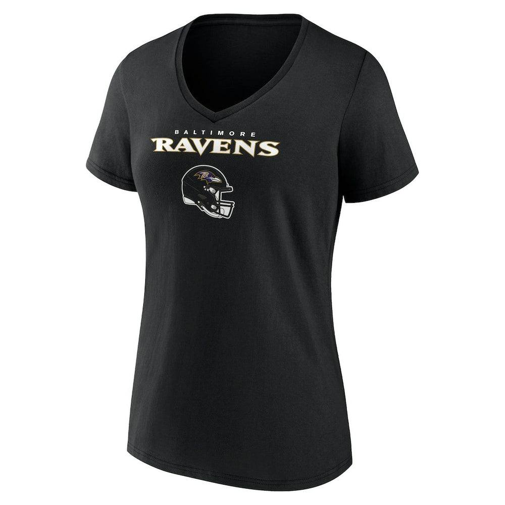 Roquan Smith Baltimore Ravens Women's Team Wordmark Player Name & Number V-Neck T-Shirt Black - NFL