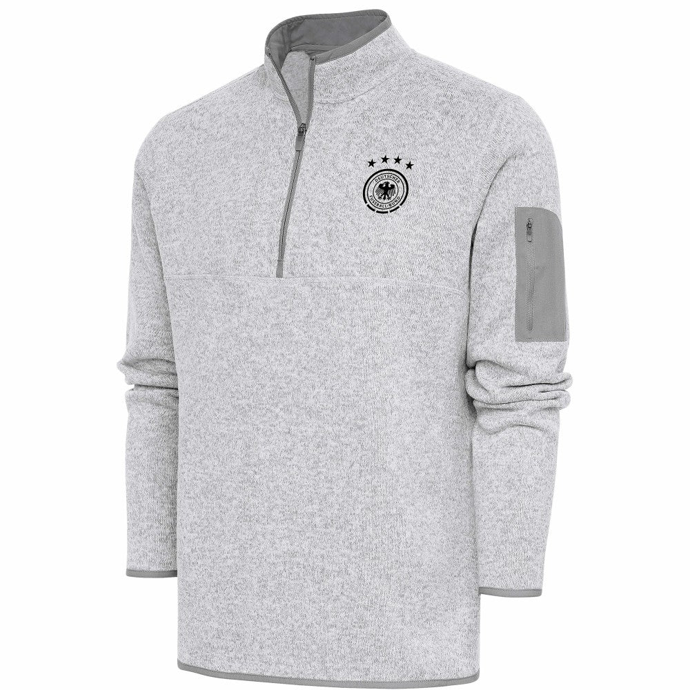 Germany National Team Elevate Quarter-Zip Pullover - Heather Gray