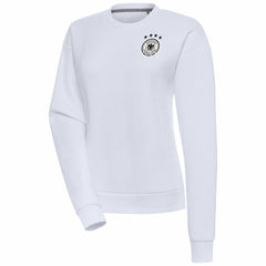 Germany National Team Women's Takeover Crewneck Pullover Sweatshirt - White