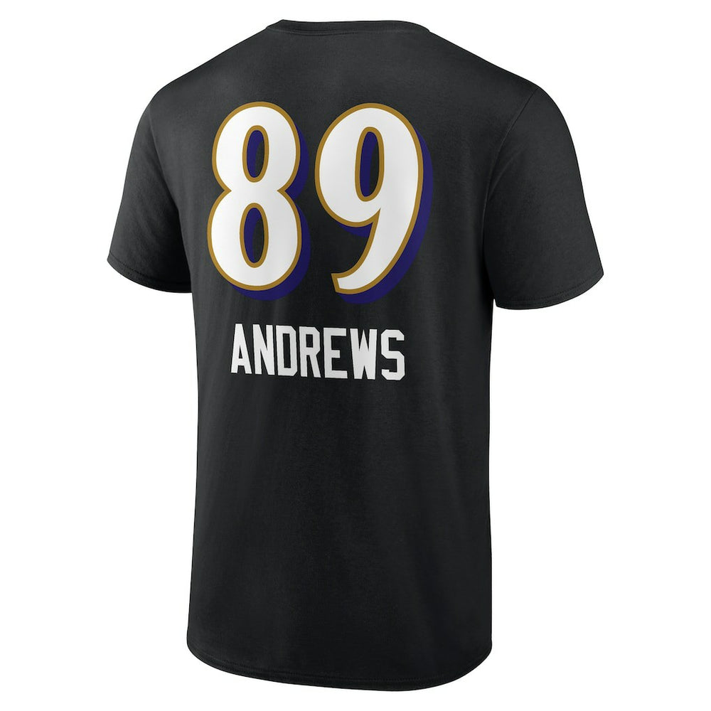 Mark Andrews Baltimore Ravens Team Wordmark Player Name & Number T-Shirt Black - NFL