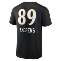 Mark Andrews Baltimore Ravens Team Wordmark Player Name & Number T-Shirt Black - NFL