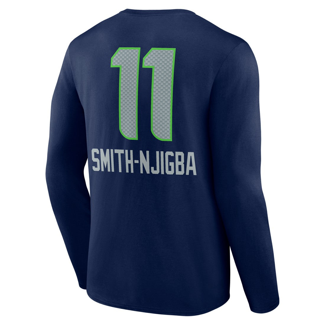 Jaxon Smith-Njigba Seattle Seahawks Team Wordmark Player Name & Number Long Sleeve T-Shirt College Navy - NFL