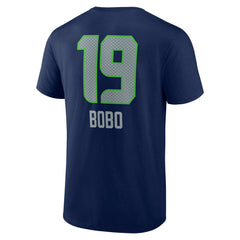 Jake Bobo Seattle Seahawks Team Wordmark Player Name & Number T-Shirt College Navy - NFL
