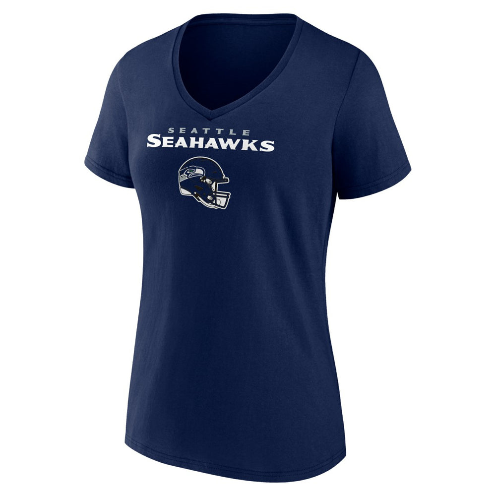 Jake Bobo Seattle Seahawks Women's Team Wordmark Player Name & Number V-Neck T-Shirt College Navy - NFL