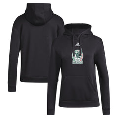 Adidas Mexico National Team Women's Crest Pullover Hoodie - Black