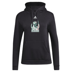 Adidas Mexico National Team Women's Crest Pullover Hoodie - Black
